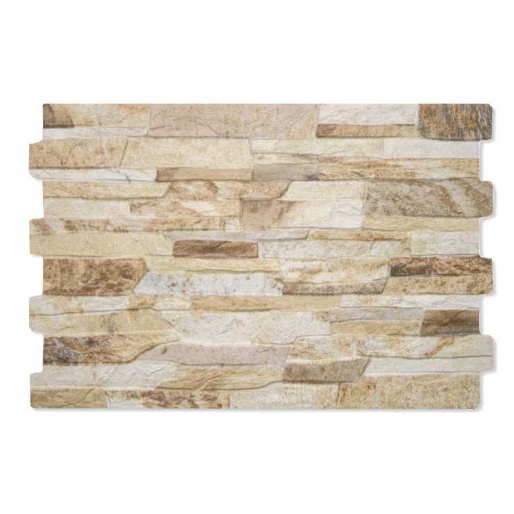 Vægflise Ledgestone Beige Mat 34x50 cm-0